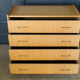 Light wood chest of drawers 4 drawers 1960 Spindle legs