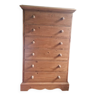 Chest of drawers with 6 drawers