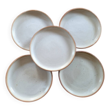 Authentic stoneware dinner plates