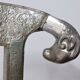 Vintage silver metal chair