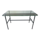 French coffee table by Pierre Guariche, published by Steiner, in glass and steel.