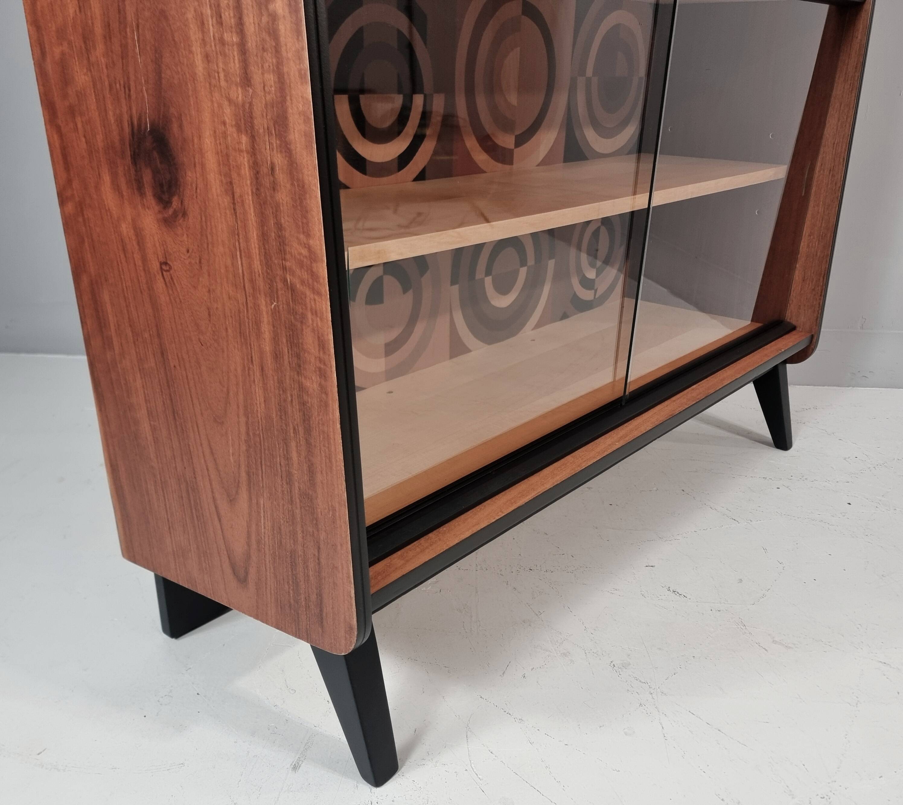 Vintage Brown Vitrine from Tatra, 1970s