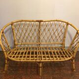 Rattan bench