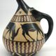 Vase pichet, céramique émaillée, art déco, E. Vilotte Ciboure, antilopes