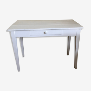 White vintage dining table
