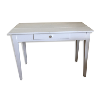 White vintage dining table