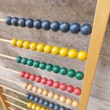 Large vintage wooden school abacus