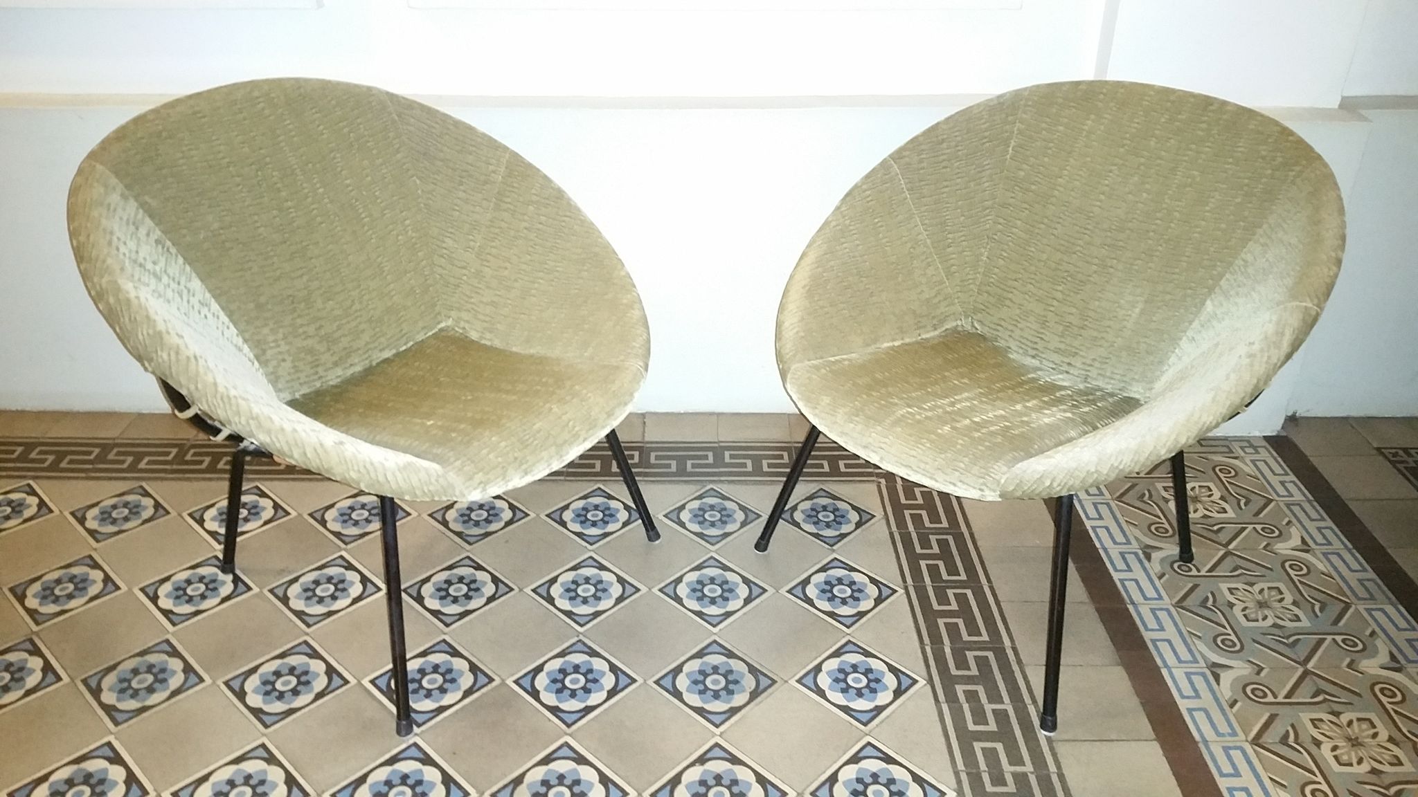 Pair of armcchairs Circle Salamanca Lusch Erzeugnis for Lusch & Co
