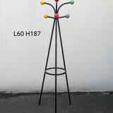 Vintage 1960s ball coat rack, Roger Féraud style