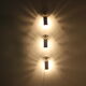 Set of three white adjustable design wall lamp, 1980's.