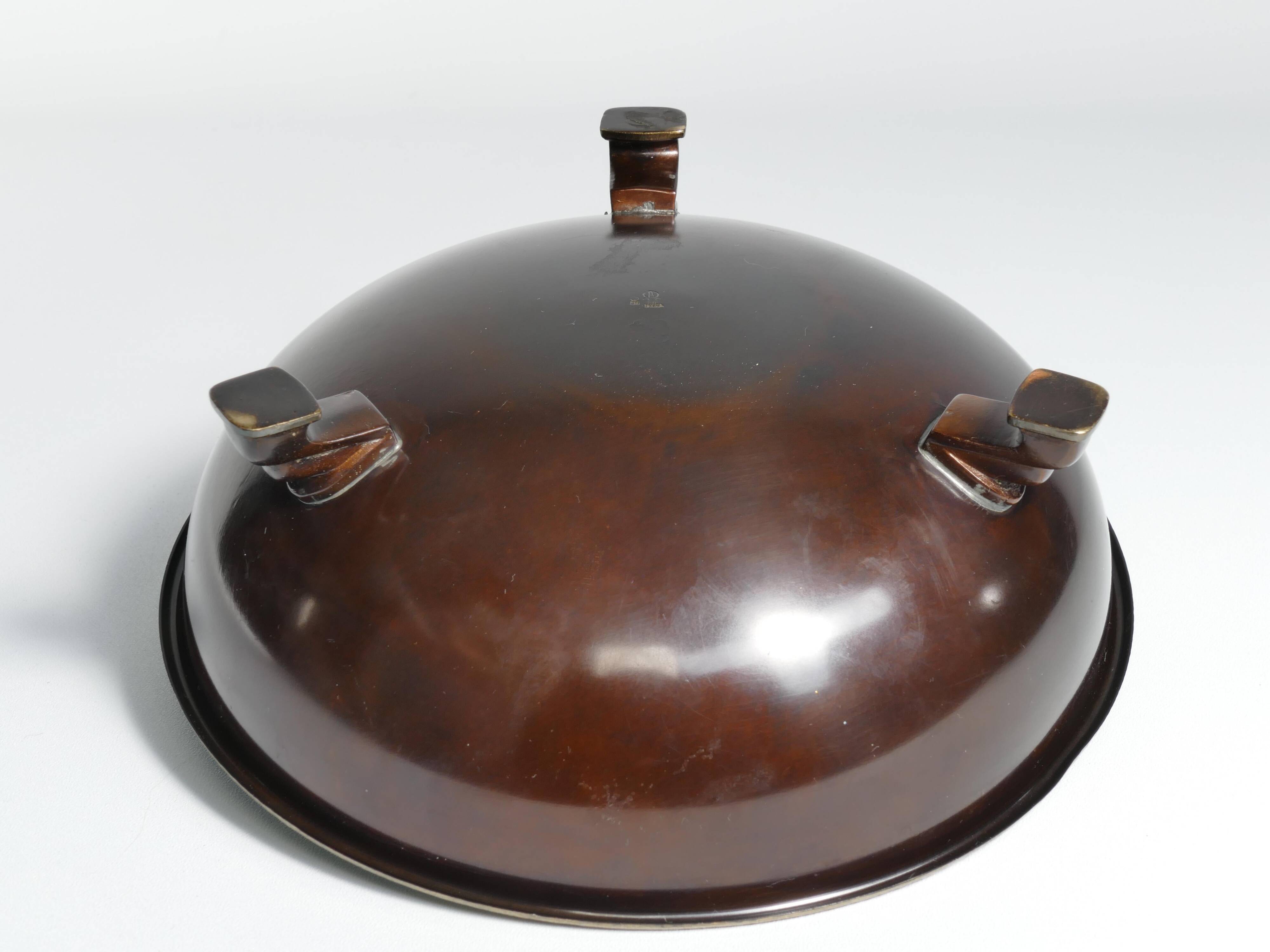Art Deco Dinanderie Ikora Bowl by WMF, Germany