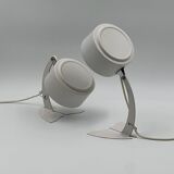 Iconic pair of targetti sankey table lamps - avantgarde italian lighting 70s