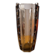 Art deco vase in smoked glass