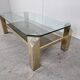 Vintage golden coffee table, 1970