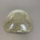 Murano Glass "Gold Dust Bubble" Bowl Element Shell Ashtray Murano, Italy, 1970s