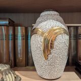 Art Deco vase from the 20s, glazed ceramic