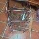Chrome nesting table with smoked glass top from the 70s