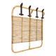 Italian rattan coat rack, 1960s