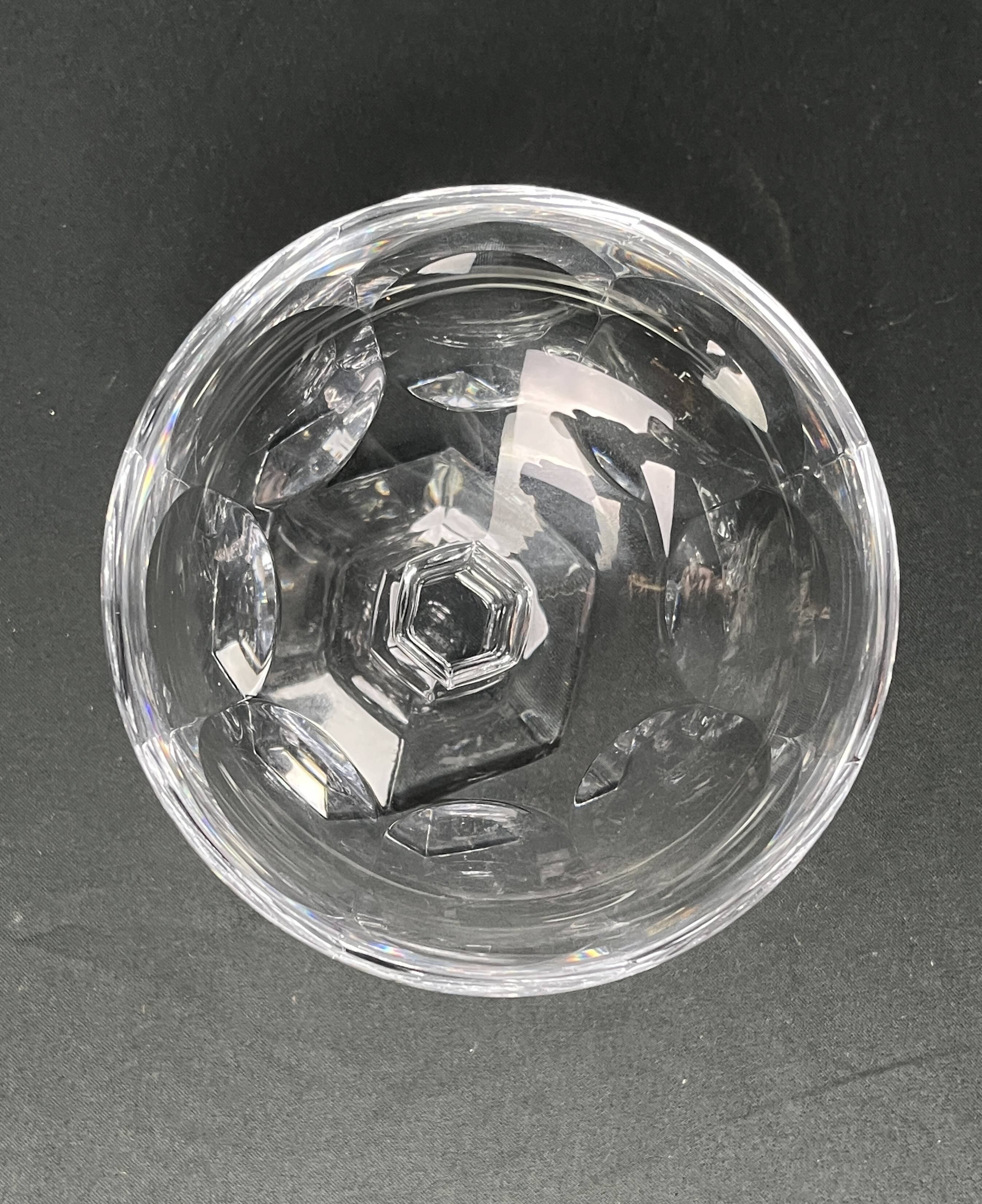 Sèvres crystal bowl on foot or empty pocket 20th century