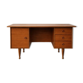 Vintage teak veneer desk