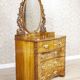 Coiffeuse antique Louis Philippe en noyer, années 1890.