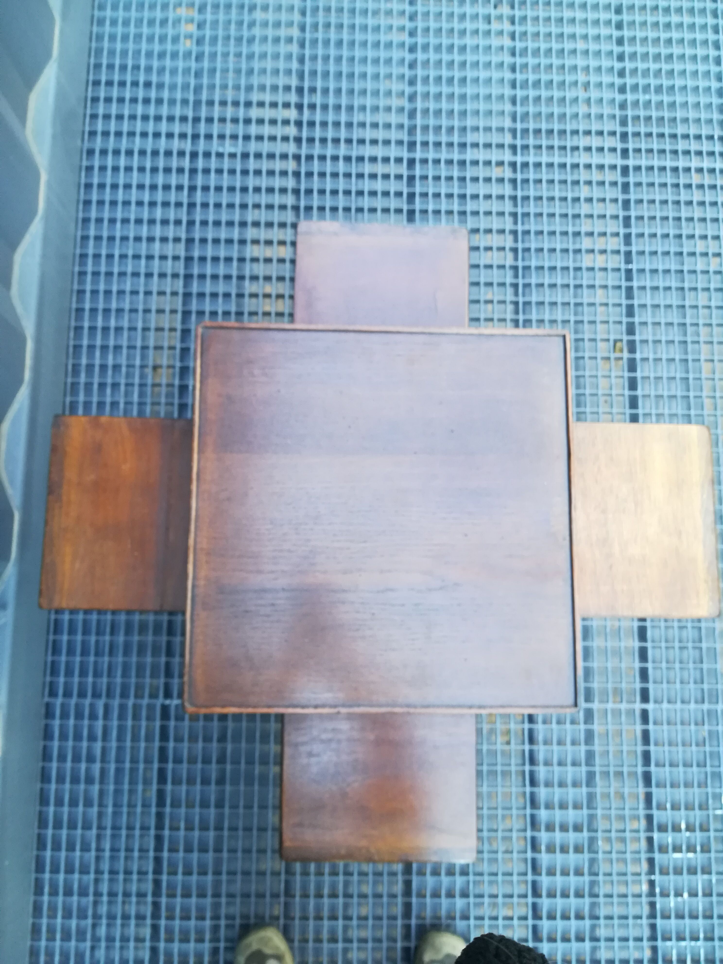 Side table, oak square sofa end