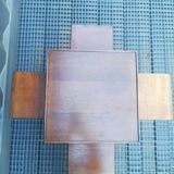 Side table, oak square sofa end