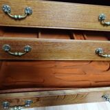 Old oak silversmith cabinet