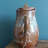 Puisaye stoneware filter teapot, Mallet pottery