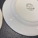 Blue English dessert plates