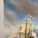 Marine, 20th century, oil on canvas signed