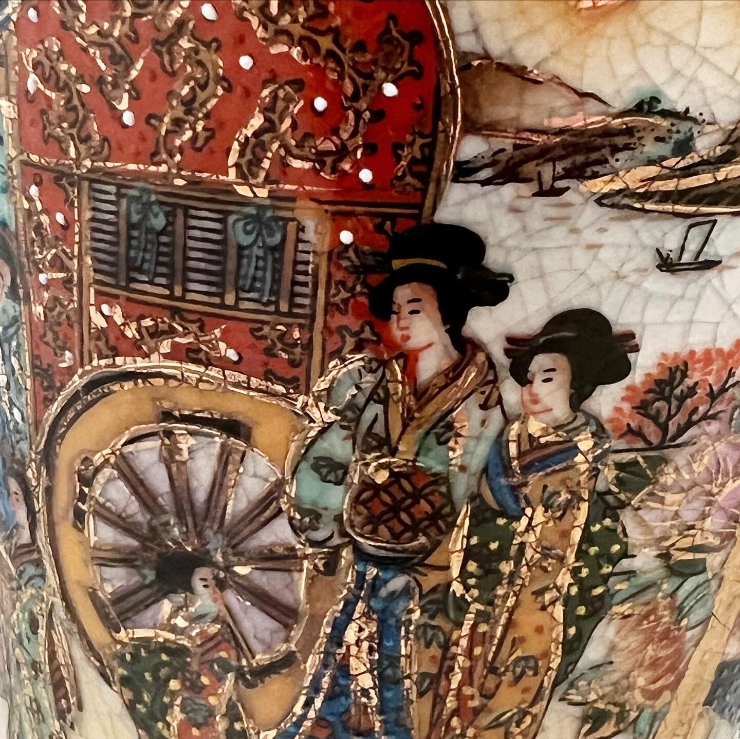 Satsuma Chinese porcelain vase XXth