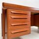 1960s Danish design teak executive writing desk by Ib Kofod-Larsen