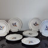 Set of dessert plates St Amans model IRMA