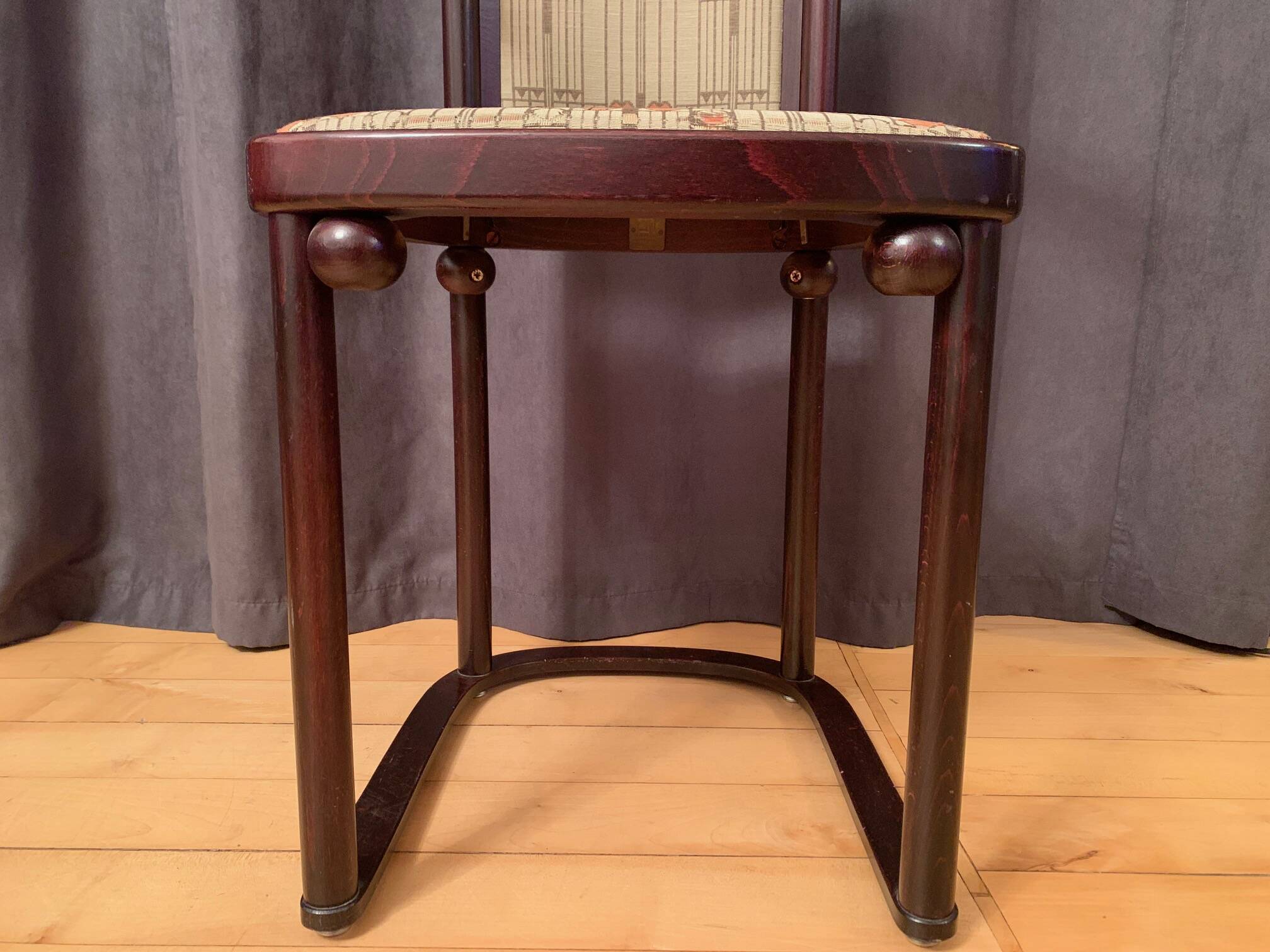 Fledermaus chair designed by Josef Hoffmann, Wittmann, Austria, 1970s.