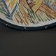 Ceramic plate 1960 female face monogram CD