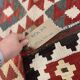Traditional Tribal Kilim Rug, Multicolour Kilims Wool Area Geometric Carpet