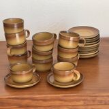 Set of 12 vintage Rigny Grès cups