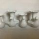 Four white bird candlesticks Arzberg Bareuther