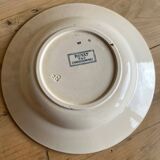 Assiette creuse U&C Sarreguemines modèle « Royat »