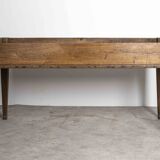 Old wooden farmhouse table