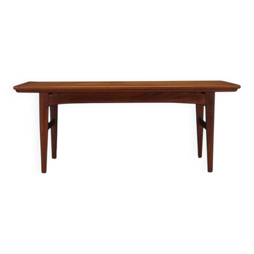 Teak coffee table, Danish design, 1970s, production: Denmark
