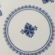 6 assiettes plates Queen's England vers 1970