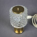 Glass Table Lamp by Kamenicky Senov, Czechoslovakia, 1970s