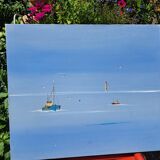 Tableau mer bateaux