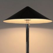 Ateljé Lyktan floor lamp with rare oversized custom shade – Sweden, 1970s