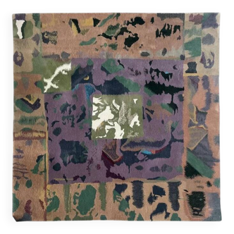 "Claire" Hand tufted rug by Tisca France 1980-1990s