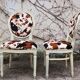 Baroque Style Wooden Dining Chairs, 1980