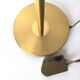 E-reader floor lamp in brass and gold metal 1970