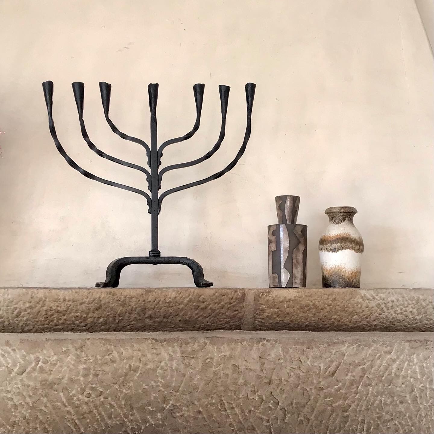 Wrought iron candelabra